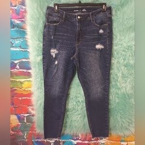 Old Navy Rockstar High-Rise Super Skinny Distressed Jeans Size 16